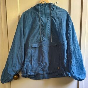 Fabletics Teal Hooded Windbreaker